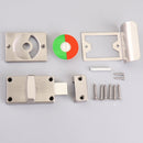Toilet Red & Green Display Door Lock Public Toilet Stainless Steel Bolt Lock Indicating lock With Handle