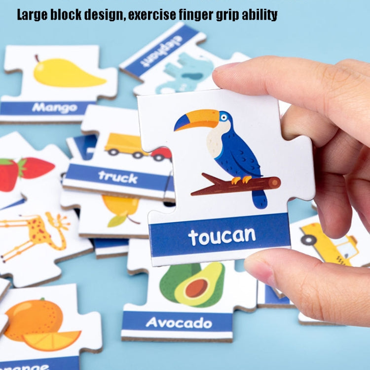 XBL-001 Word Spelling Letter Recognition English Enlightenment Children Early Education Puzzle Toys 90 PCS Cards