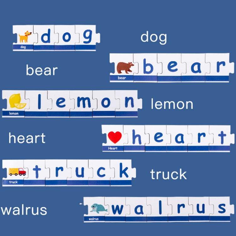 XBL-001 Word Spelling Letter Recognition English Enlightenment Children Early Education Puzzle Toys 90 PCS Cards