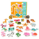 SD005 Children Enlighten Early Education 3D Wooden Puzzle Toy(Animals)