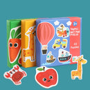 SD005 Children Enlighten Early Education 3D Wooden Puzzle Toy(Vegetables and Fruits)