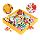 SD005 Children Enlighten Early Education 3D Wooden Puzzle Toy(Vegetables and Fruits)