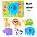 Children Early Education Wooden Picture Puzzle Toys(Elephant )