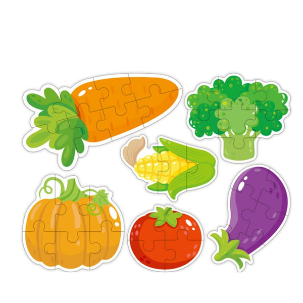 Children Early Education Wooden Picture Puzzle Toys(Vegetables)