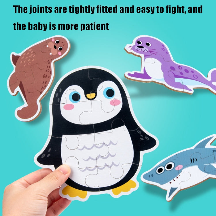 Children Early Education Wooden Picture Puzzle Toys(Elephant )