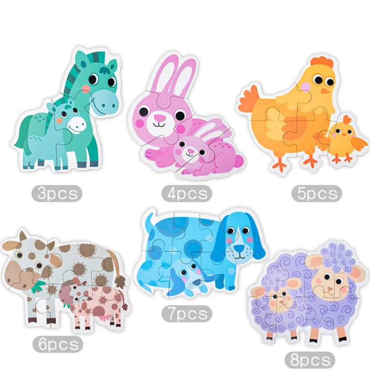Children Early Education Wooden Picture Puzzle Toys(Dinosaur)