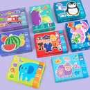 Children Early Education Wooden Picture Puzzle Toys(Penguin)