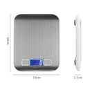 Stainless Steel Small Food Electronic Scale Kitchen Portable Baking Electronic Scale, Colour: 10kg/1g (Battery Model White)