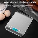 Stainless Steel Small Food Electronic Scale Kitchen Portable Baking Electronic Scale, Colour: 10kg/1g (Battery Model White)
