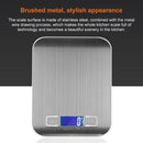 Stainless Steel Small Food Electronic Scale Kitchen Portable Baking Electronic Scale, Colour: 5kg/1g (Rechargeable White)