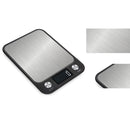 Small Kitchen Food Scale Stainless Steel Electronic Kitchen Scale 5kg/1g (Battery English Version White)