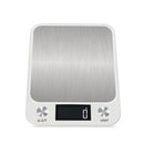 Small Kitchen Food Scale Stainless Steel Electronic Kitchen Scale 10kg/1g (Battery English Version White)