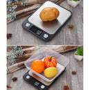 Small Kitchen Food Scale Stainless Steel Electronic Kitchen Scale 10kg/1g (Battery English Version White)