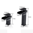 Bathroom Wide Mouth Faucet Square Sink Single Hole Basin Faucet, Specification: HT-81567 Electroplating High Type