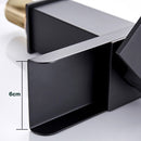 Bathroom Wide Mouth Faucet Square Sink Single Hole Basin Faucet, Specification: HT-81567 Electroplating High Type