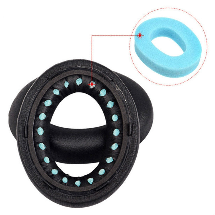 A Pair For BOSE NC700 Headset Earmuffs Headset Sponge Sleeve(Black Earphone Cover + Cushion)
