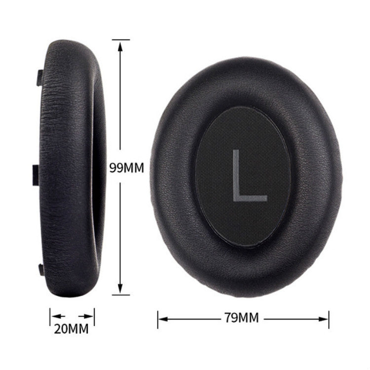 A Pair For BOSE NC700 Headset Earmuffs Headset Sponge Sleeve(Black Earphone Cover + Cushion)