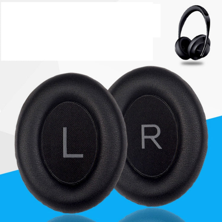 A Pair For BOSE NC700 Headset Earmuffs Headset Sponge Sleeve(Black Earphone Cover + Cushion)