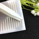 100 PCS Lace Double Eyelid Sticker Plastic Tweezers Mask Clip Beauty Clip(White)
