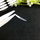 100 PCS Lace Double Eyelid Sticker Plastic Tweezers Mask Clip Beauty Clip(White)