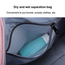 Female Dry And Wet Separation Sports Gym Bag Handbag Duffel Bag Short Distance Light Swimming Bag(Black)