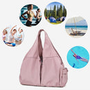 Female Dry And Wet Separation Sports Gym Bag Handbag Duffel Bag Short Distance Light Swimming Bag(Black)