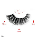 20 Pairs Of Thick False Eyelashes Handmade 3D False Eyelashes, Specification: 20-1