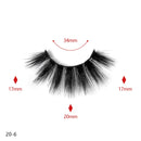20 Pairs Of Thick False Eyelashes Handmade 3D False Eyelashes, Specification: 20-6