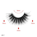 20 Pairs Of Thick False Eyelashes Handmade 3D False Eyelashes, Specification: 20-7