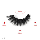 20 Pairs Of Thick False Eyelashes Handmade 3D False Eyelashes, Specification: 20-8