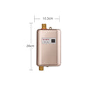 Stainless Steel Instant Kitchen And Bathroom Mini Electric Water Heater(UK Plug 220-240V Black)