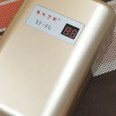 Stainless Steel Instant Kitchen And Bathroom Mini Electric Water Heater(UK Plug 220-240V Black)