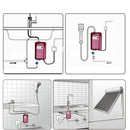 Stainless Steel Instant Kitchen And Bathroom Mini Electric Water Heater(US Plug 110V Red)