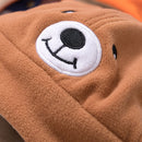 MZ8383 Cartoon Ear Protection Cap Autumn and Winter Warm Children Bomber Hat, Size: Around 52cm(Deep Brown)