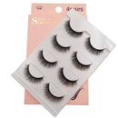 2 PCS 4 Pairs In One Box Handmade Mink False Eyelashes Slender And Long Three-Dimensional Multilayer Eyelashes(G100)