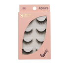 2 PCS 4 Pairs In One Box Handmade Mink False Eyelashes Slender And Long Three-Dimensional Multilayer Eyelashes(G104)