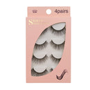2 PCS 4 Pairs In One Box Handmade Mink False Eyelashes Slender And Long Three-Dimensional Multilayer Eyelashes(G105)