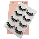 2 PCS 4 Pairs In One Box Handmade Mink False Eyelashes Slender And Long Three-Dimensional Multilayer Eyelashes(G107)