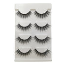 2 PCS 4 Pairs In One Box Handmade Mink False Eyelashes Slender And Long Three-Dimensional Multilayer Eyelashes(G108)