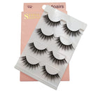 2 PCS 4 Pairs In One Box Handmade Mink False Eyelashes Slender And Long Three-Dimensional Multilayer Eyelashes(G108)