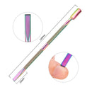 11 in 1 Color Titanium Stainless Steel Nail Steel Push Nail File