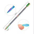 11 in 1 Color Titanium Stainless Steel Nail Steel Push Nail File