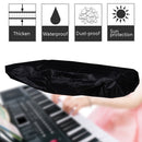 Water-Repellent Opening Electronic Keyboard Cover Oxford Cloth Dust Cover Drawstring Keyboard Instrument Cover, Size: 88 Key Black 124x49x36cm