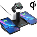 LH5 Five-In-One Multi-Function Wireless Charger with Night Light For IPhone / Apple Watch / AirPods(Black)