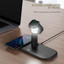 LH5 Five-In-One Multi-Function Wireless Charger with Night Light For IPhone / Apple Watch / AirPods(Black)