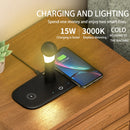 LH5 Five-In-One Multi-Function Wireless Charger with Night Light For IPhone / Apple Watch / AirPods(White)