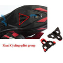 3 Set Bicycle Splint Set 6 Degrees Road Lock Plate Special For Road Bike Shoes(Red)