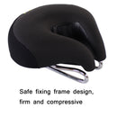 Bicycles Soft Saddle Mountain Bikes Thick Shock Absorption & Comfortable Seat Accessories(Black Red)