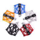 Bicycle Pedal Mountain Bike Aluminum Alloy Palin Pedal Non-Slip Bearing Pedal(901 Blue)