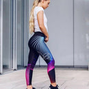 Sport Leggings Women Yoga Pants Workout Fitness Clothing Jogging Running Pants Gym Tights Stretch Print Sportswear Yoga Leggins, Size: M(As The Picture Shows)